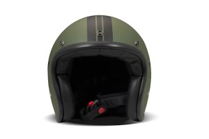 DMD Retro Star Green Jethelm Helm Motorradhelm ECE 22.06