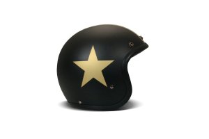 DMD Retro Star Gold Open Face Helmet ECE 22.06