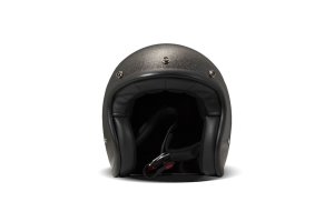 DMD Retro Glitter Black Jethelm Helm Motorradhelm ECE 22.06