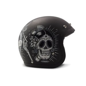 S 55 cm DMD Retro Sin Fin Jethelm Helm Motorradhelm ECE...