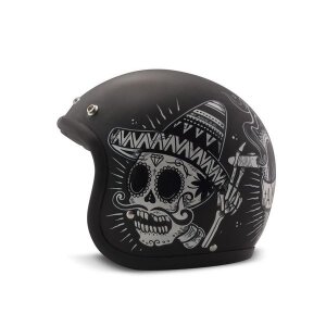 S 55 cm DMD Retro Sin Fin Jethelm Helm Motorradhelm ECE...