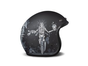 DMD Retro Ghost Rider Open Face Helmet ECE 22.06