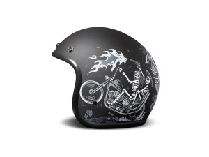 DMD Retro Ghost Rider Open Face Helmet ECE 22.06