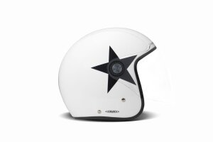 DMD P1 Project One 06 Star White Demi Jethelm Helm...