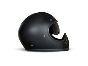 DMD Seventyseven 77 Matt Black Retro Full-Face Helmet...