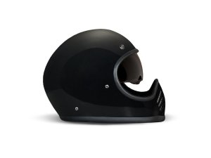 DMD Seventyseven 77 Solid Black Retro Integralhelm...