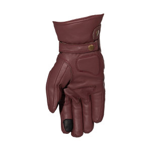 Rusty Stitches Ray Maroon Winter Motorcycle Gloves Men