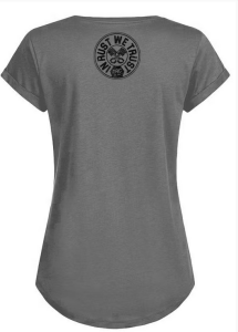 M Rokker Trust T-Shirt Lady Grey Damen Motorradshirt Grau
