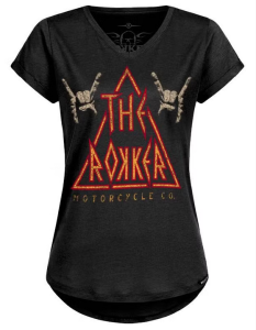 Rokker Joe Rider T-Shirt Lady Black Motorcycle Shirt