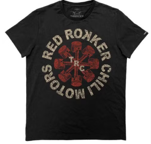 Rokker Anthony T-Shirt Men Black Herren Motorradshirt...