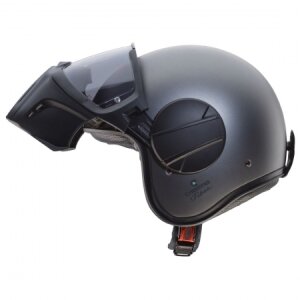 Caberg Ghost X Jethelmet Matt-Gun Metallic Motorcycle Helmet ECE 22.06