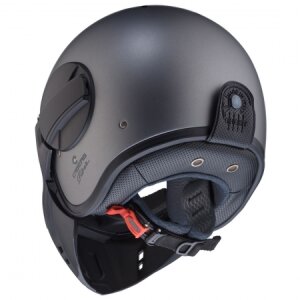 Caberg Ghost X Jethelmet Matt-Gun Metallic Motorcycle Helmet ECE 22.06