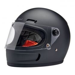 Biltwell Gringo SV Flat Black ECE 22.06 Motorcycle Helmet...