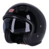 Roeg Sundown Gloss Black Motorcycle Jethelmet ECE 22.06
