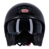 Roeg Sundown Gloss Black Motorcycle Jethelmet ECE 22.06