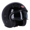 Roeg Sundown Gloss Black Motorcycle Jethelmet ECE 22.06