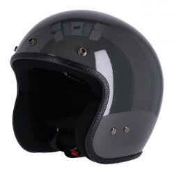 Roeg Jett Slate Grey Gloss Motorradhelm Jethelm Grau ECE...