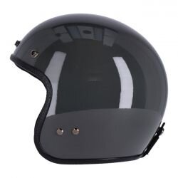 Roeg Jett Slate Grey Gloss Motorradhelm Jethelm Grau ECE...