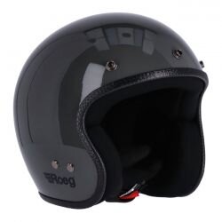 Roeg Jett Slate Grey Gloss Motorradhelm Jethelm Grau ECE 22.06